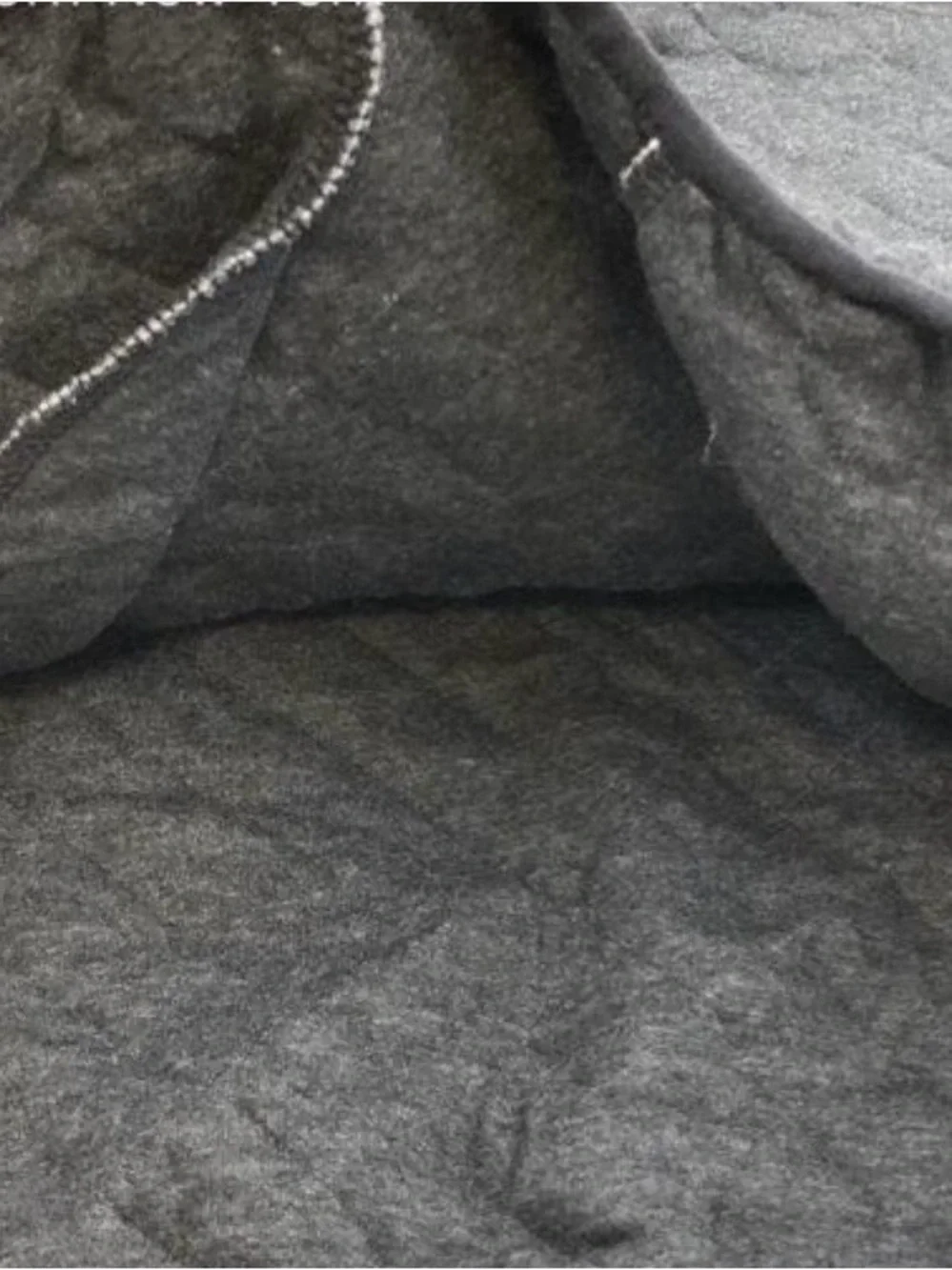 NFL Black and Gray Quilted Pullover with Yellow Zip